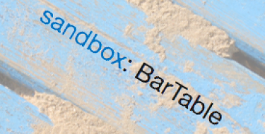Sandbox module: BarTables